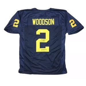 Charles Woodson Signed Autograph Jersey COA  Sz XL